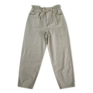 7 For All Mankind Paperbag Waist Tapered Khaki Pants